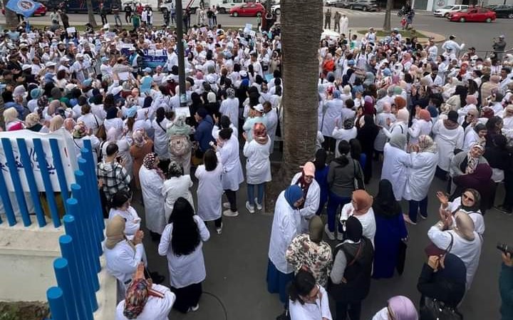 الدار البيضاء، وجدة، گمليم،، بني ملال، طنجة: وقفات احتجاجية ناجحة للمكاتب الجهوية للجامعة الوطنية للصحة