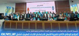 تغطية القناة الأولى للمؤتمر الوطني الثاني لشبيبة الضمان الاجتماعي الاتحاد المغربي للشغل